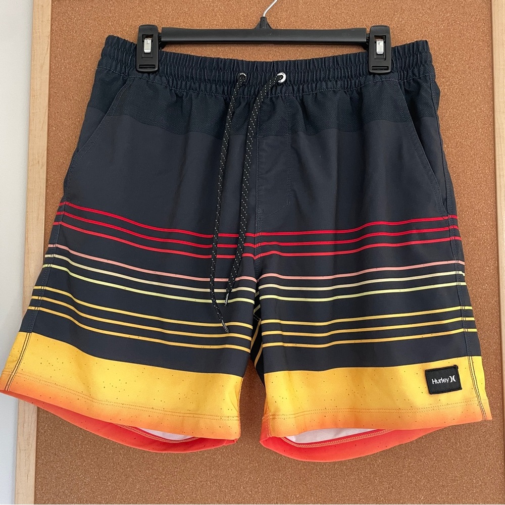 Hurley Phantom Breakwater Volley Swim Trunks size Medium 6” Inseam